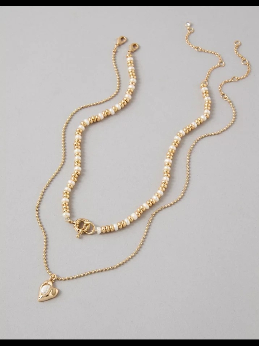 AEO Heart Necklace 2 Pack